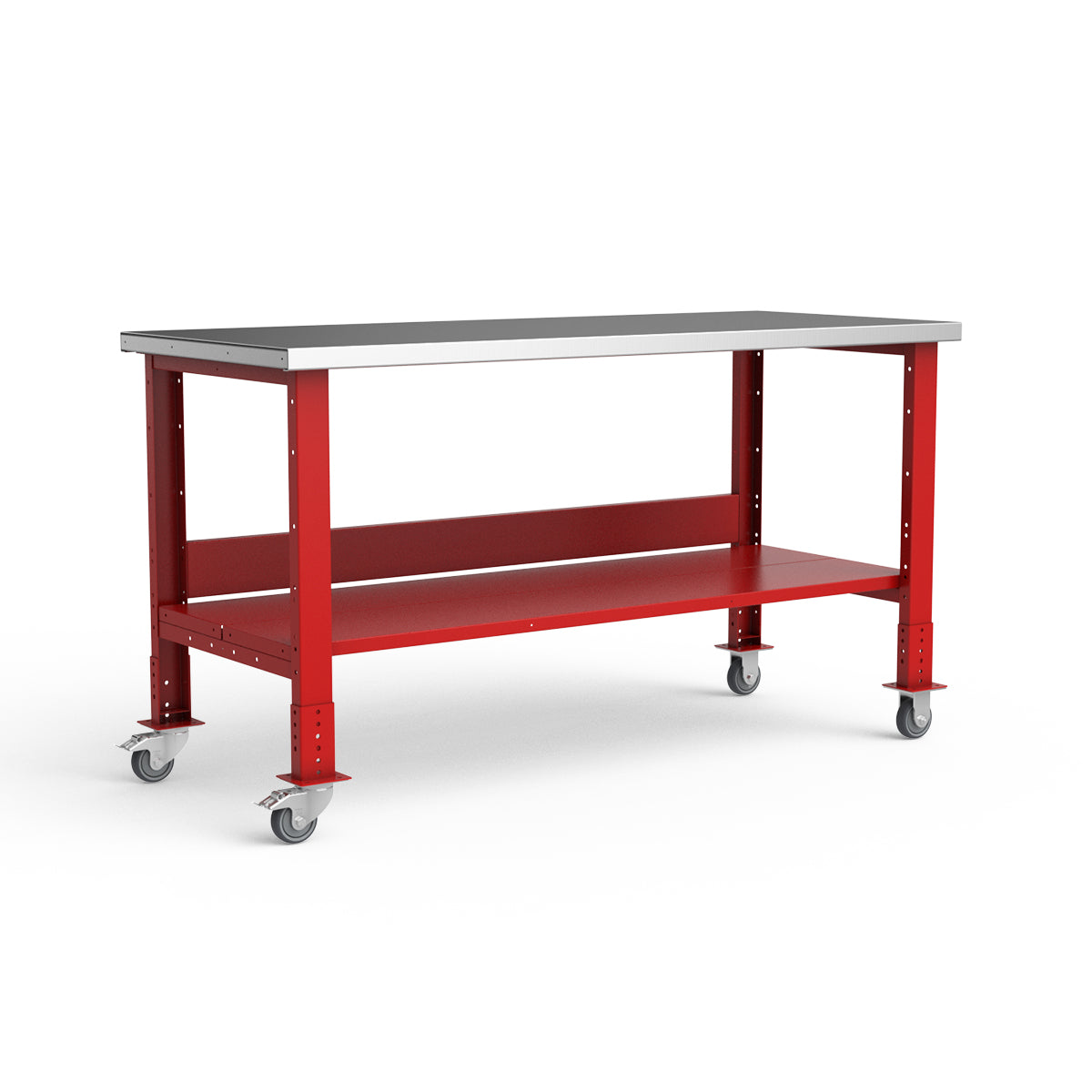 Mobile Workbench - 72"W x 30"D x 34 7/8"H - Stainless Steel Top