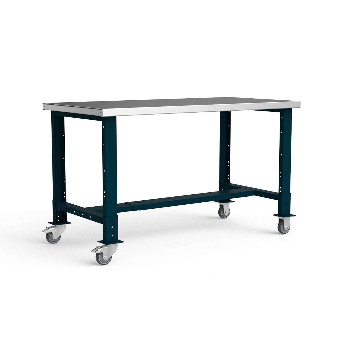 Mobile Workbench - 60"W x 30"D x 34 7/8"H - Stainless Steel Top