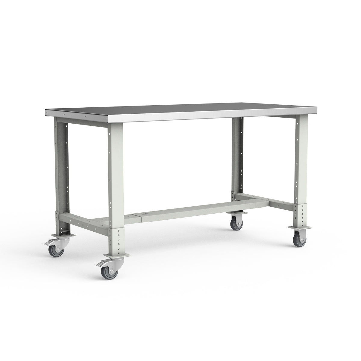 Mobile Workbench - 60"W x 30"D x 34 7/8"H - Stainless Steel Top