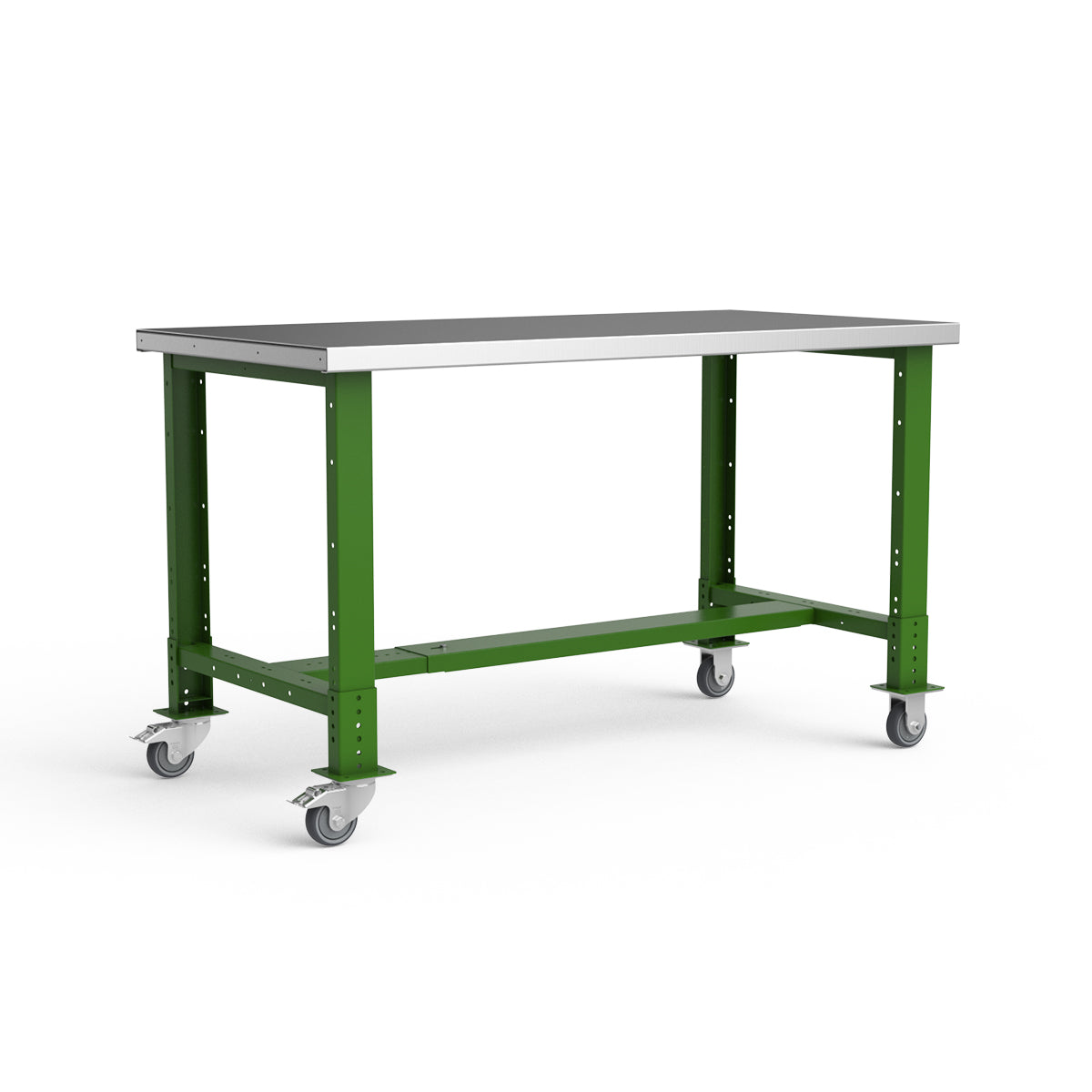 Mobile Workbench - 60"W x 30"D x 34 7/8"H - Stainless Steel Top