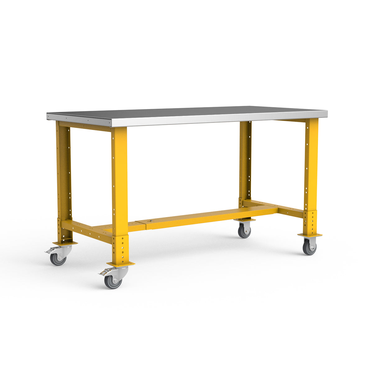 Mobile Workbench - 60"W x 30"D x 34 7/8"H - Stainless Steel Top