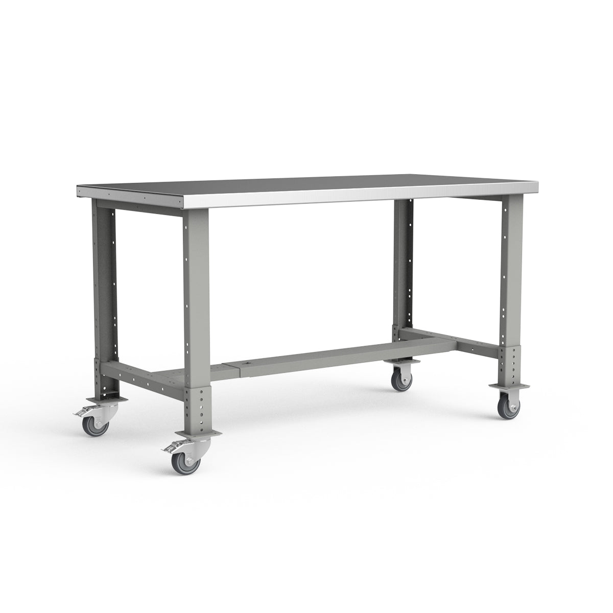 Mobile Workbench - 60"W x 30"D x 34 7/8"H - Stainless Steel Top