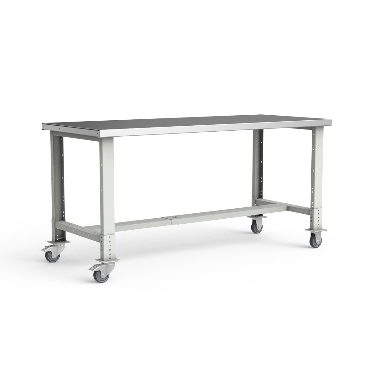 Mobile Workbench - 72"W x 30"D x 34 7/8"H - Stainless Steel Top