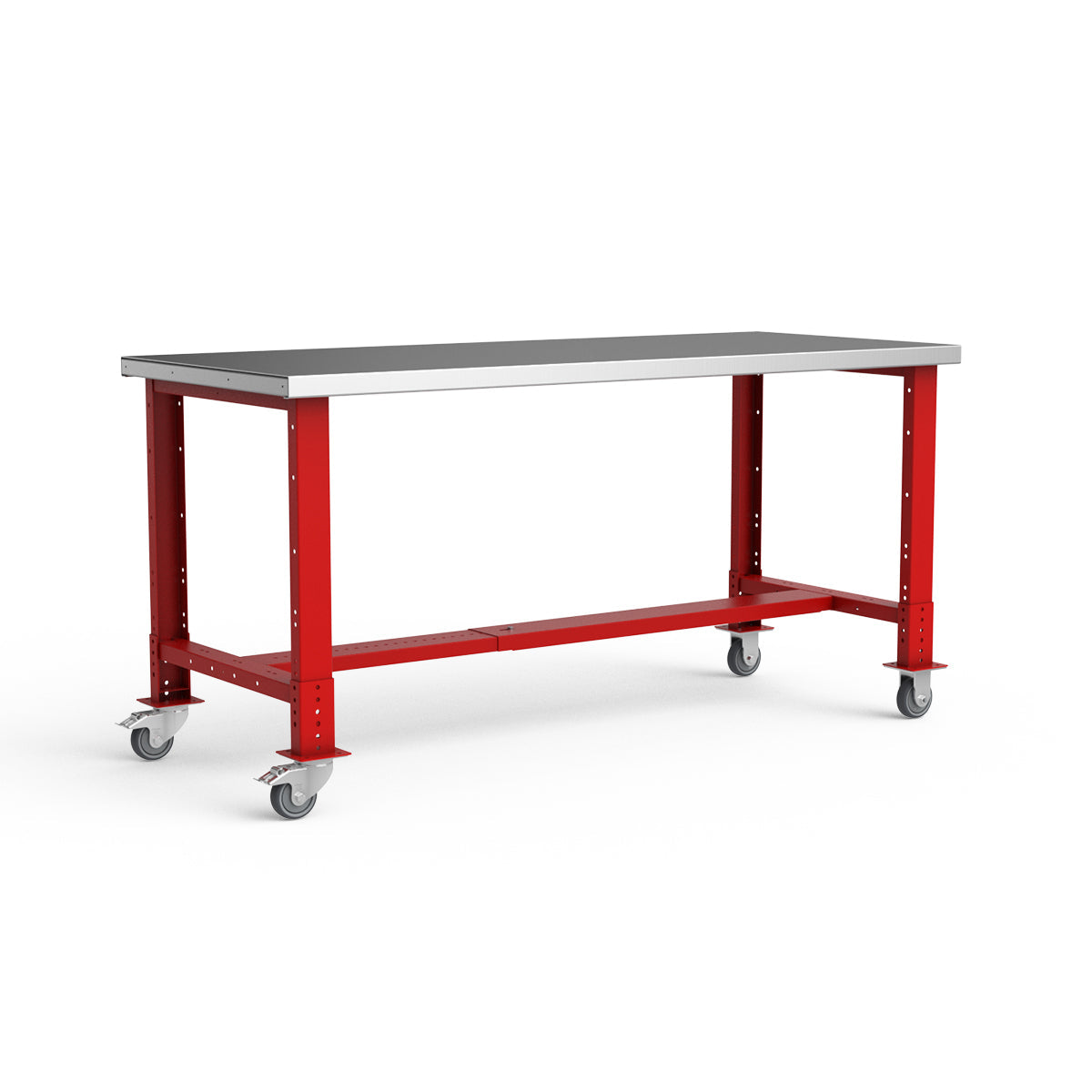 Mobile Workbench - 72"W x 30"D x 34 7/8"H - Stainless Steel Top