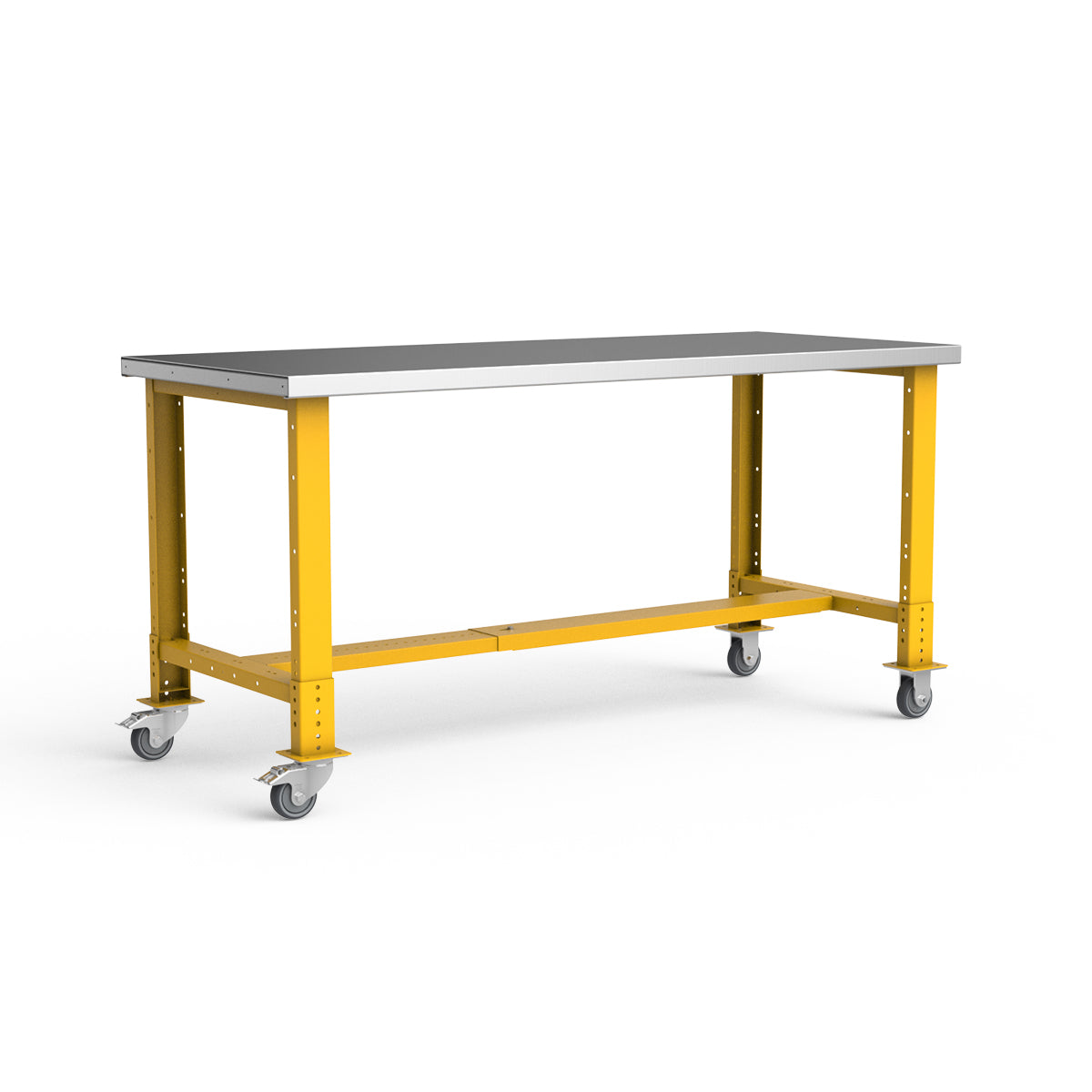 Mobile Workbench - 72"W x 30"D x 34 7/8"H - Stainless Steel Top